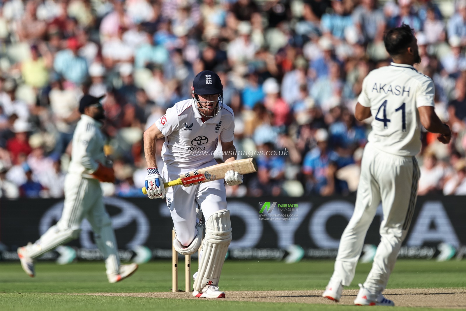 Harry Brook of England makes one run during the 2nd Rothesay Test Match day 2 England vs India at Edgbaston, Birmingham, United Kingdom, 3rd July 2025

(Photo by Mark Cosgrove/News Images)