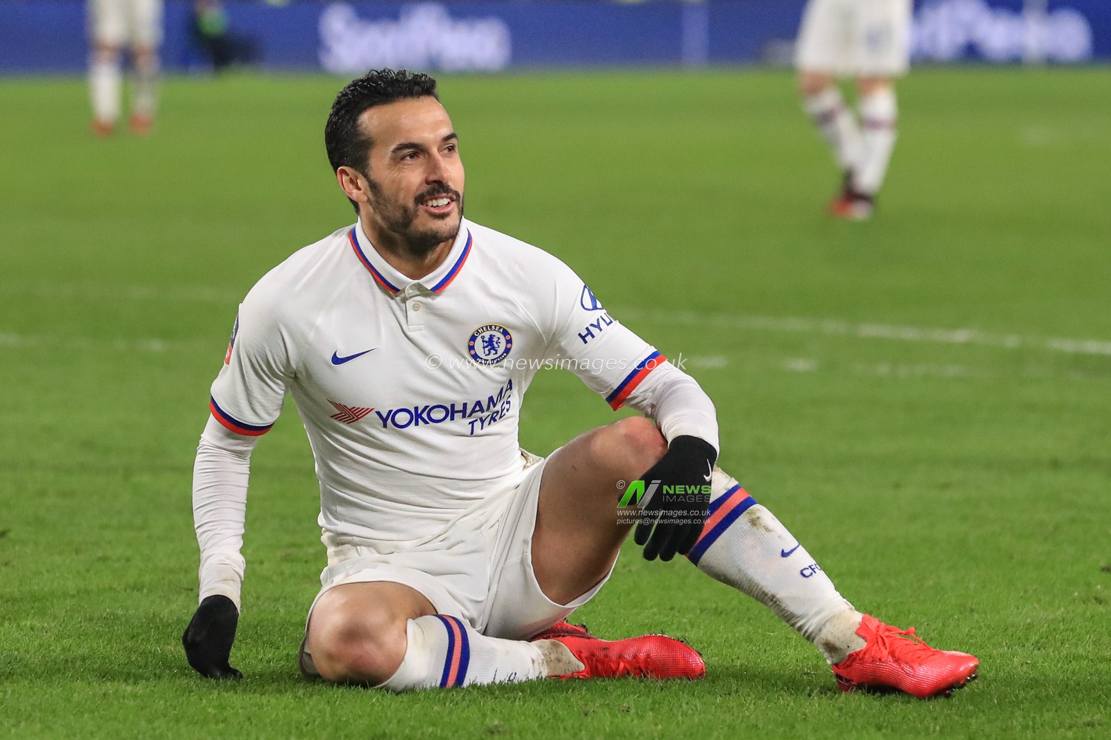 25th January 2020, KC Stadium, Kingston upon Hull, England; Emirates FA Cup, Hull City v Chelsea : Pedro (11) of Chelsea during the game