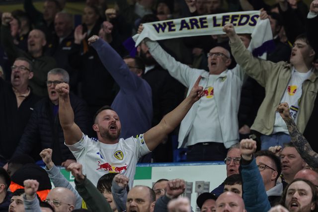 Leeds United fans pay their respects to Chris and Kev, remembering forever. Never forgotten during the Premier League match Leeds United vs Brentford at Elland Road, Leeds, United Kingdom on 21 March 2026

(Photo by Mark Cosgrove/News Images)