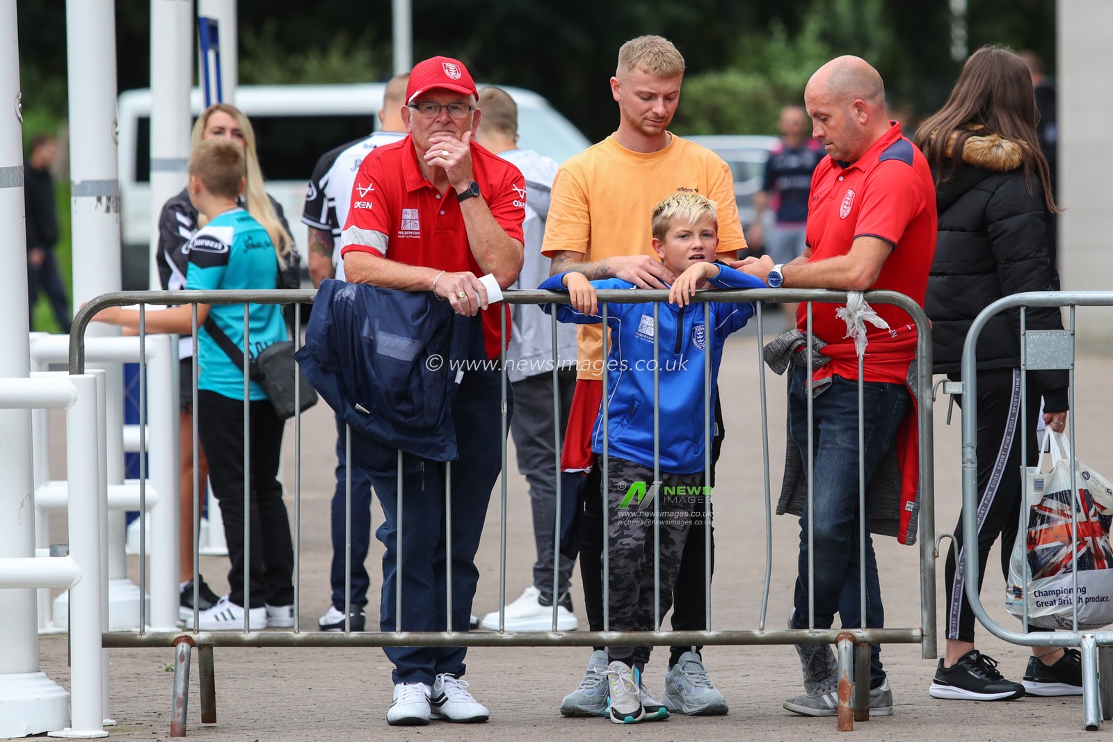 Hull KR fans arrive at the MKM Stadium