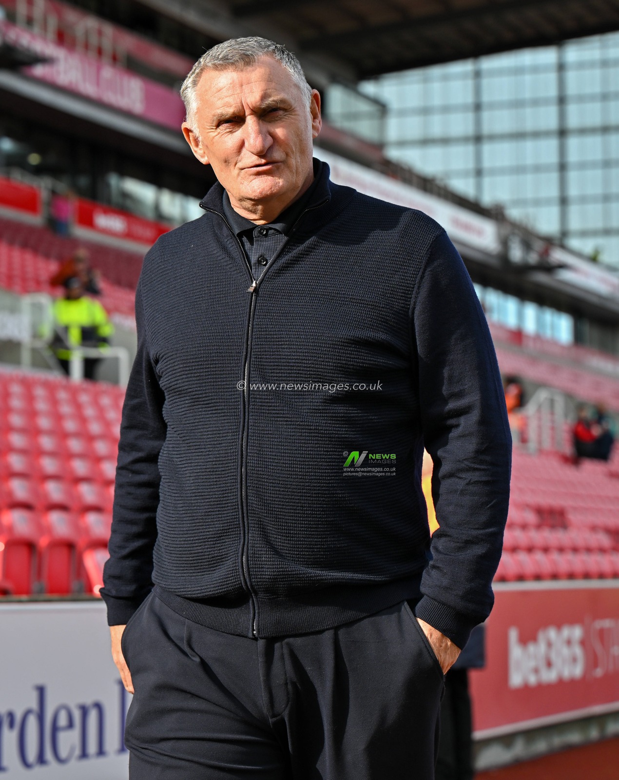 Tony Mowbray manager of Sunderland Association Football Club, during the Sky Bet Championship match Stoke City vs Sunderland at Bet365 Stadium, Stoke-on-Trent, United Kingdom, 21st October 2023

(Photo by Cody Froggatt/News Images)