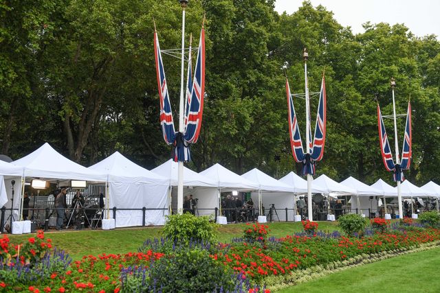 World Media at Buckingham Palace after the passing of Her Majesty The Queen
