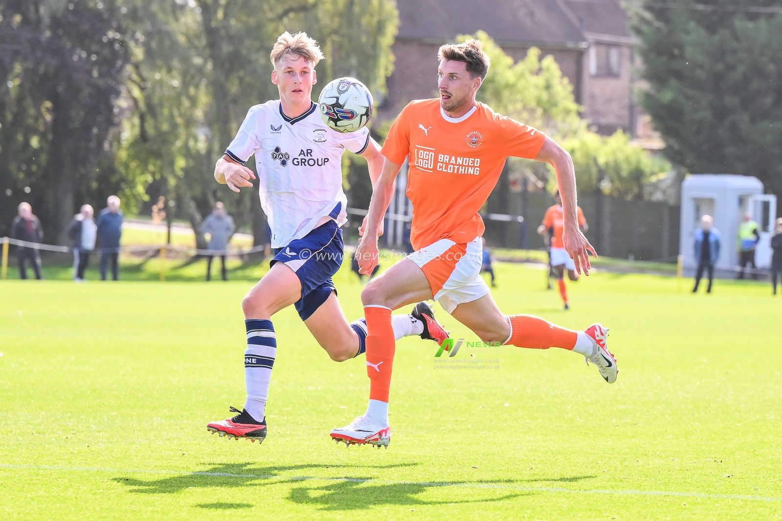 during the Central League match Preston North End vs Blackpool at Springfield Training Ground, Preston, United Kingdom, 26th September 2023

(Photo by Craig Thomas/News Images)