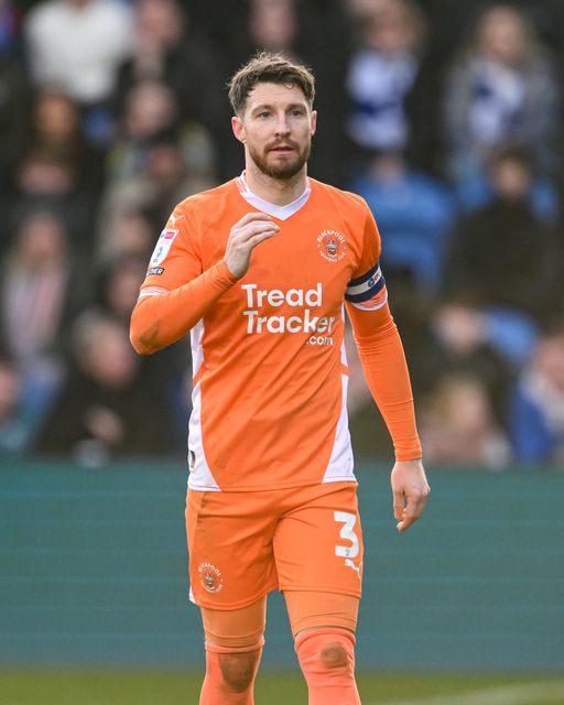 James Husband of Blackpool during the Sky Bet League 1 match Stockport County vs Blackpool at Edgeley Park Stadium, Stockport, United Kingdom, 1st March 2025

(Photo by Craig Thomas/News Images)