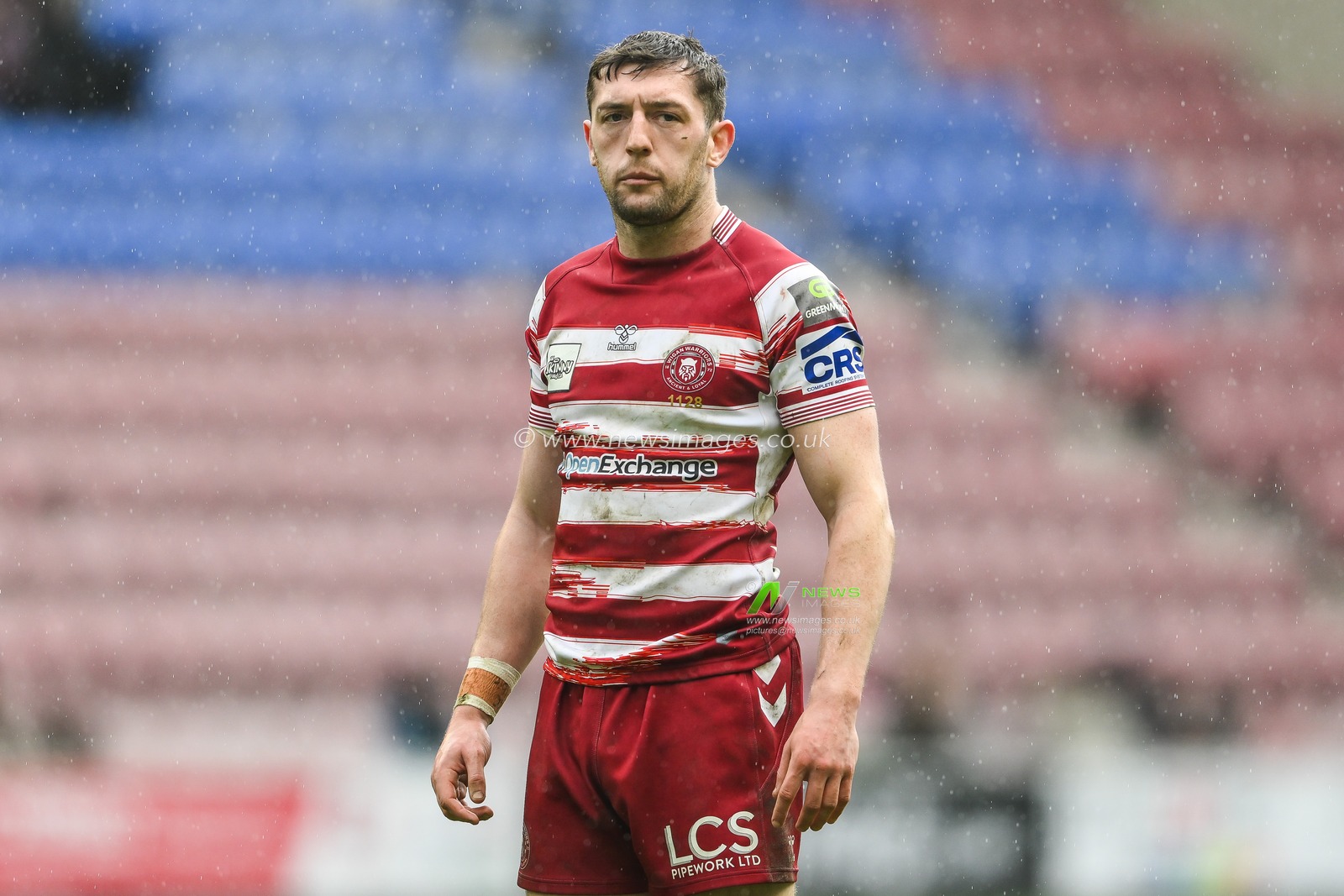 Jake Wardle #4 of Wigan Warriors during the Betfred Super League Round 10 match Wigan Warriors vs Wakefield Trinity at DW Stadium, Wigan, United Kingdom, 23rd April 2023

(Photo by Craig Thomas/News Images)