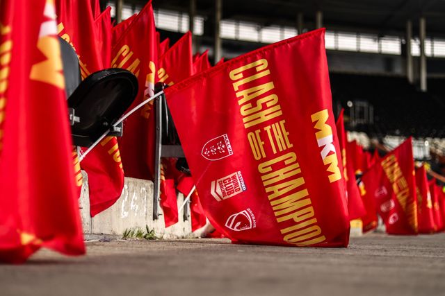 A general view of MKM Stadium ahead of the World Club Challenge 2026 match Hull KR vs Brisbane Broncos at MKM Stadium, Hull, United Kingdom on 19 February 2026

(Photo by Alfie Cosgrove/News Images)