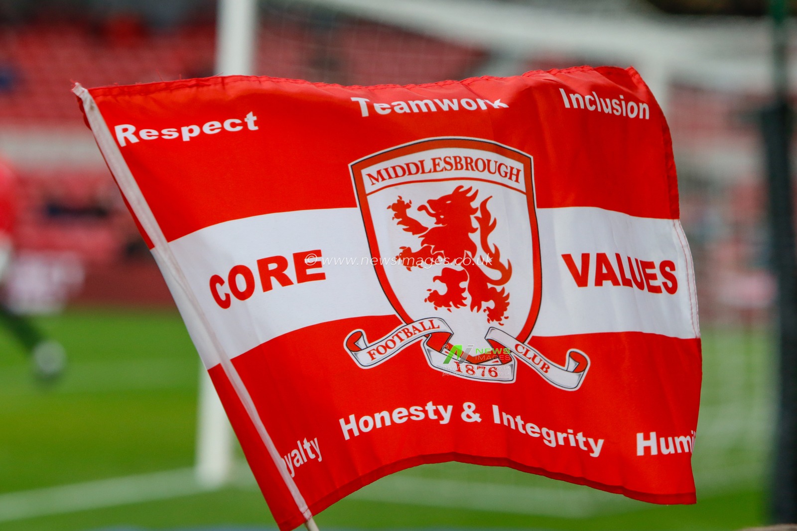 A fan flag during the Sky Bet Championship match Middlesbrough vs Blackpool at Riverside Stadium, Middlesbrough, United Kingdom, 4th February 2023

(Photo by Ben Early/News Images)