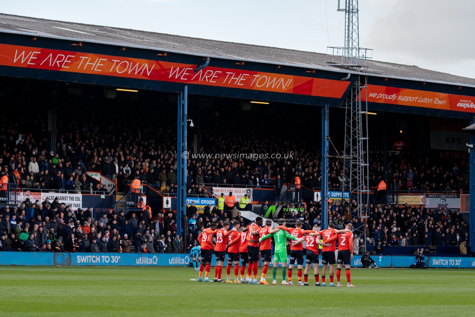 Luton Town Players line up