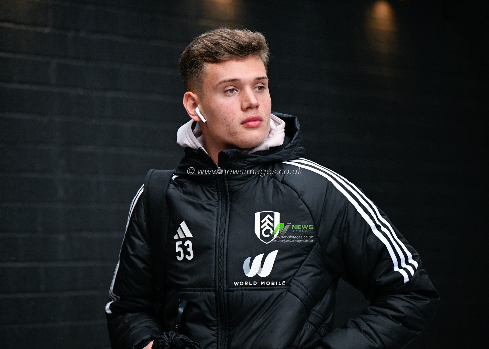 Kristian Å ekularac Fulham arrives ahead of the match, during the Premier League match Burnley vs Fulham at Turf Moor, Burnley, United Kingdom, 3rd February 2024

(Photo by Cody Froggatt/News Images)