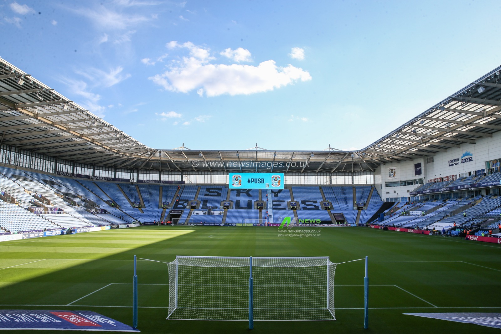 A general view inside of Coventry Building Society Arena, home of Coventry City ahead of the Sky Bet Championship match Coventry City vs Oxford United at Coventry Building Society Arena, Coventry, United Kingdom, 16th August 2024

(Photo by Gareth Evans/News Images)
