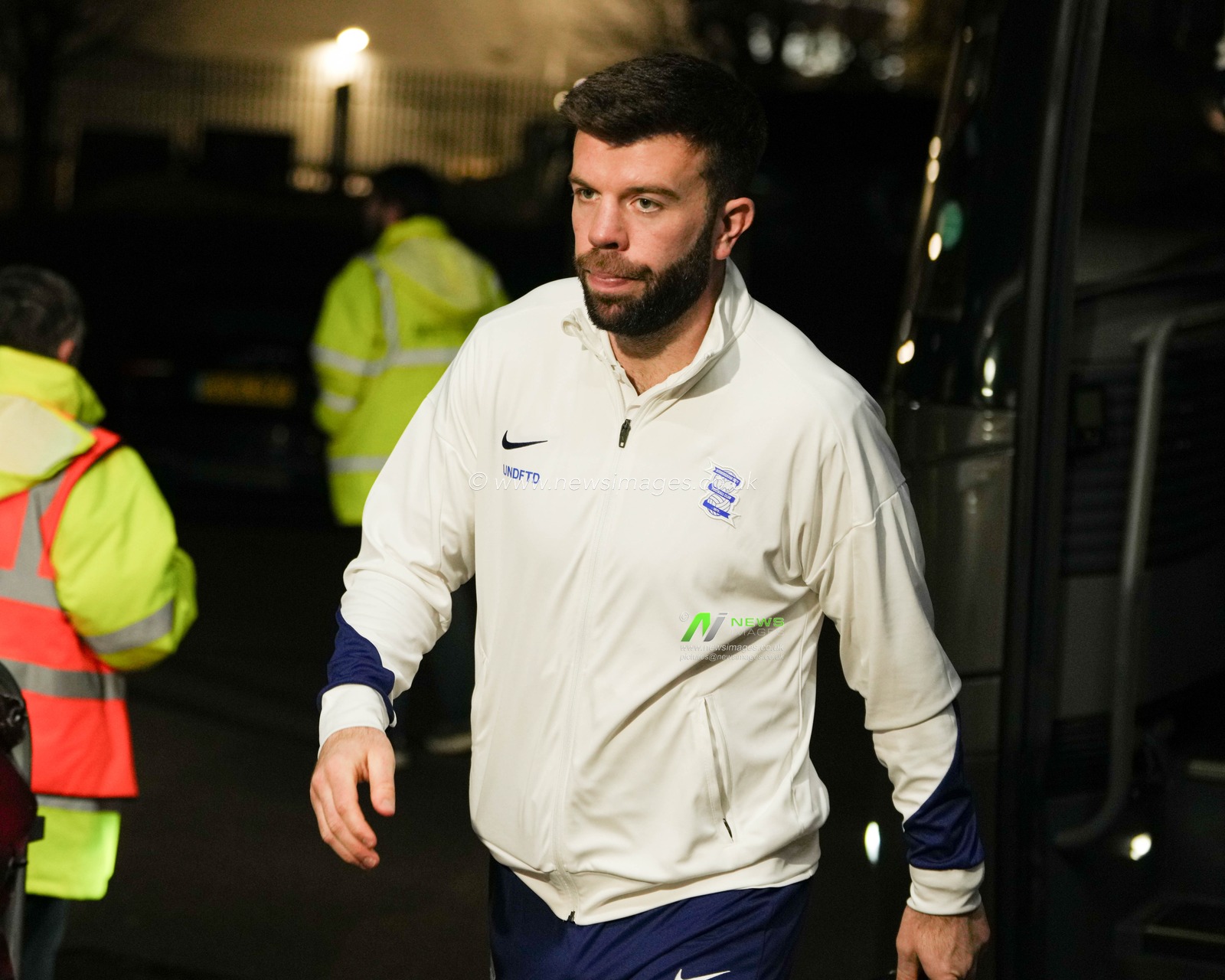 Grant Hanley arriving ahead of the Vertu Trophy Quarter Final match Stevenage vs Birmingham City at Lamex Stadium, Stevenage, United Kingdom, 4th February 2025

(Photo by Harvey Murphy/News Images)