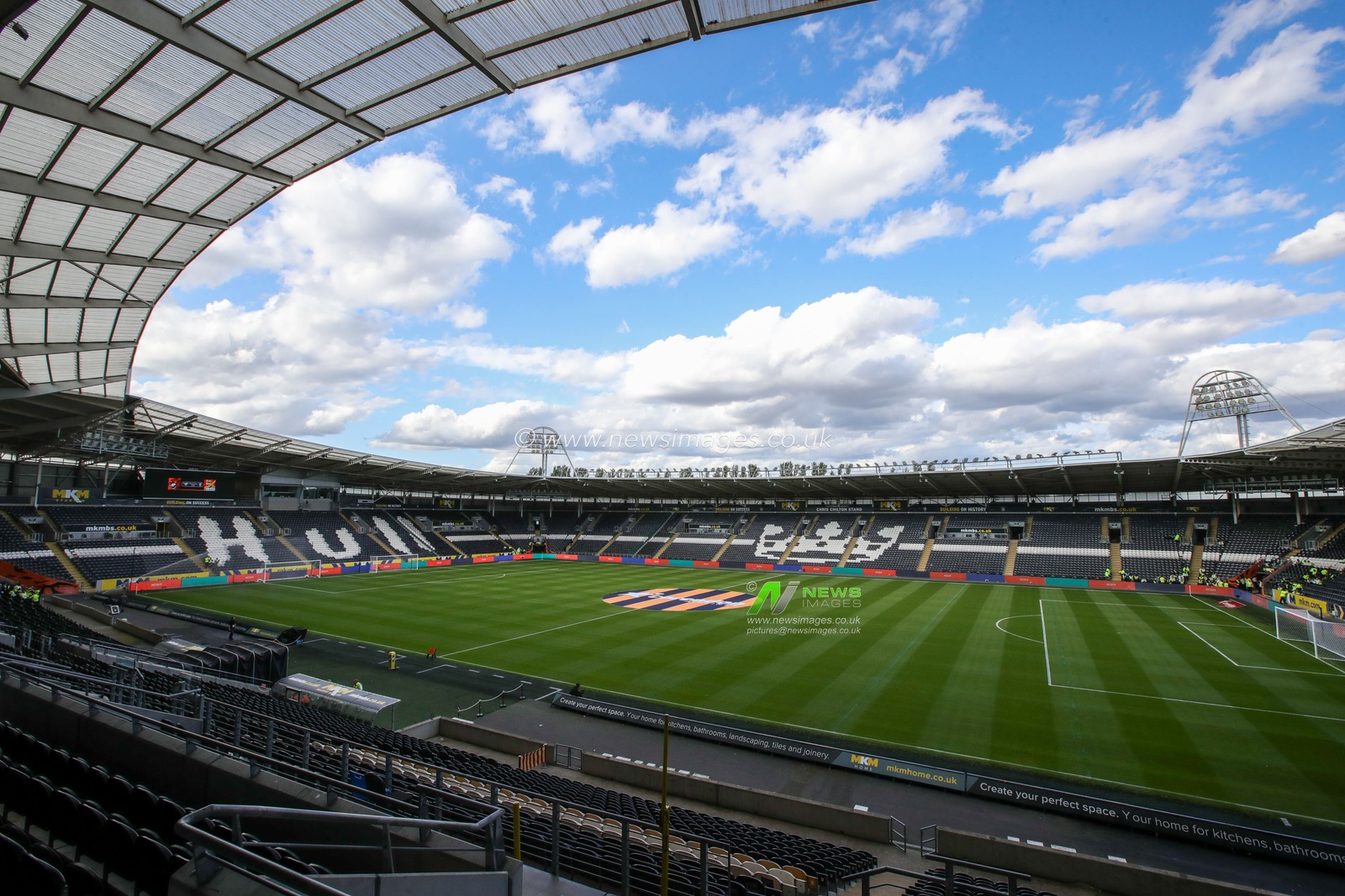 A general view inside The MKM Stadium ahead of the Carabao Cup match Hull City vs Doncaster Rovers at MKM Stadium, Hull, United Kingdom, 8th August 2023

(Photo by James Heaton/News Images)